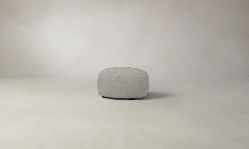 The Chelsea Ottoman - Heritage Belgian Linen Agate