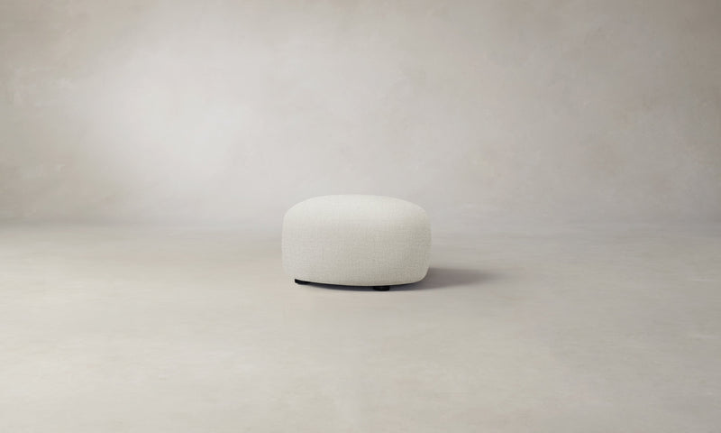 The Chelsea Ottoman - Performance Textural Weave Wisp