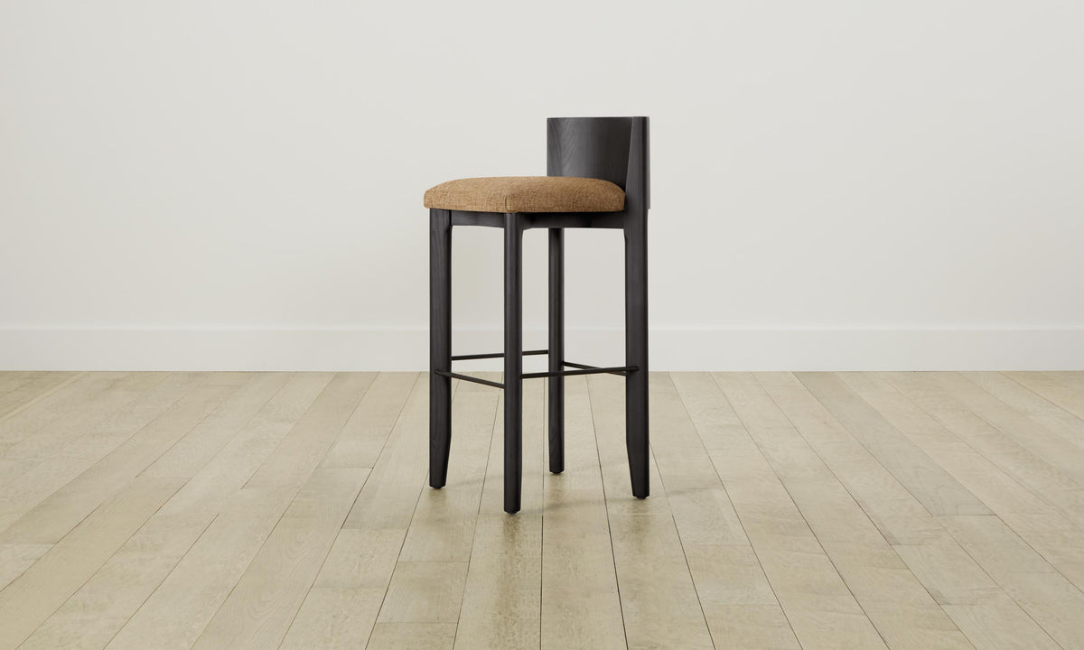 The Delancey Bar & Counter Stool - Heritage Belgian Linen Chai