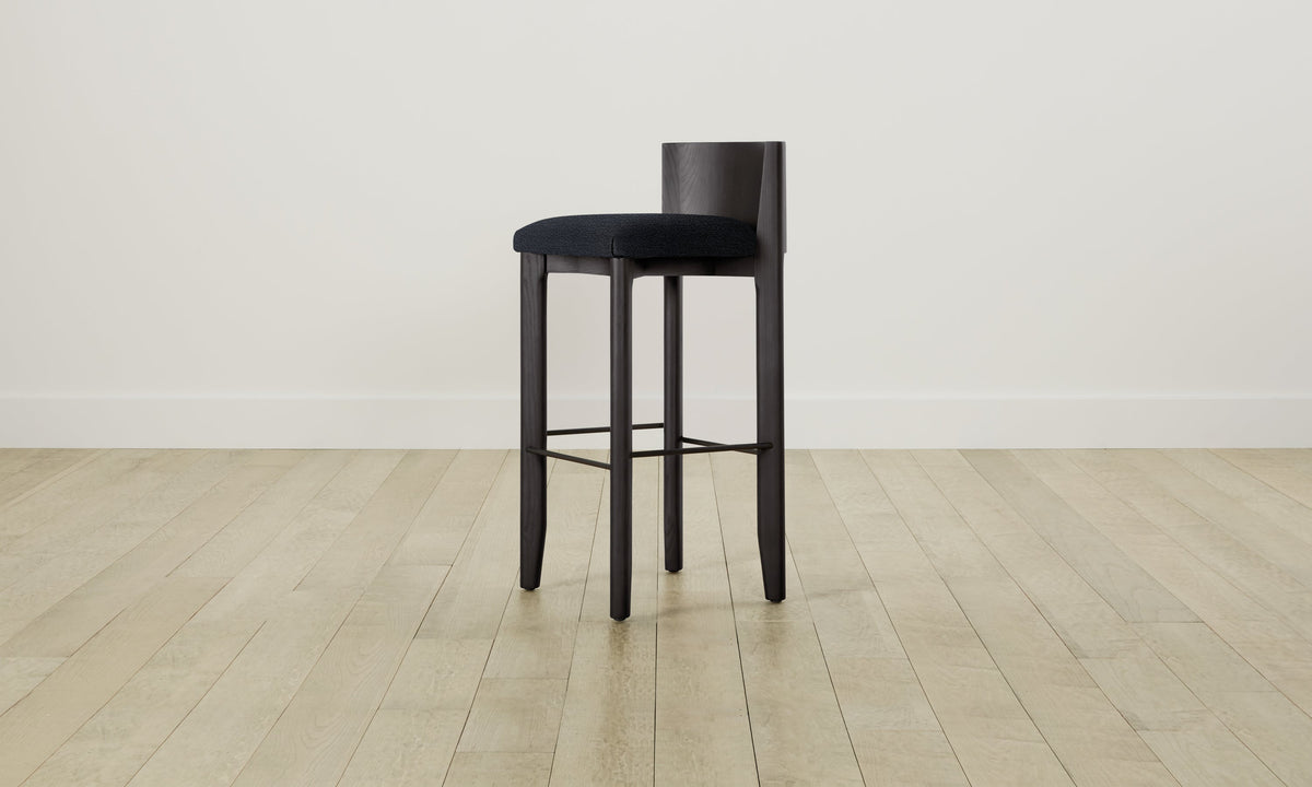 The Delancey Bar & Counter Stool - Performance Textural Weave Marina