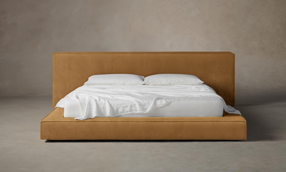 The Eldridge Bed - Nubuck Leather Saddle