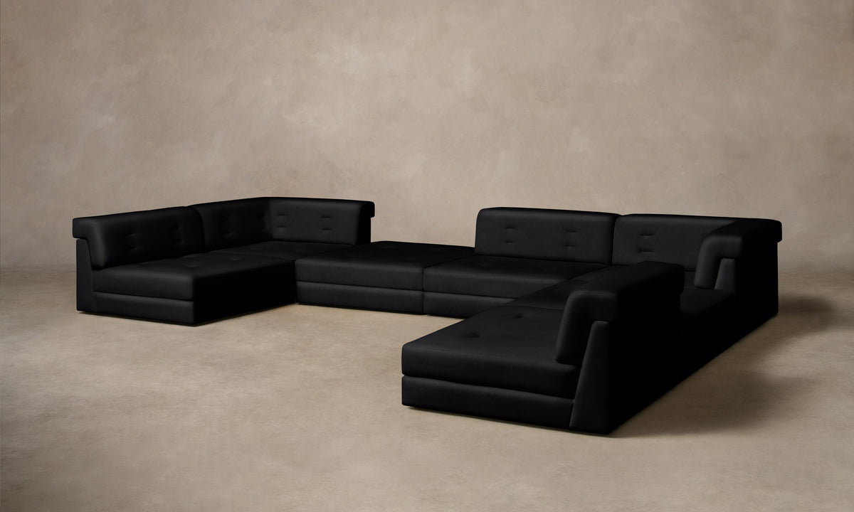 The Forma Modular Sectional - Costa Leather Jet