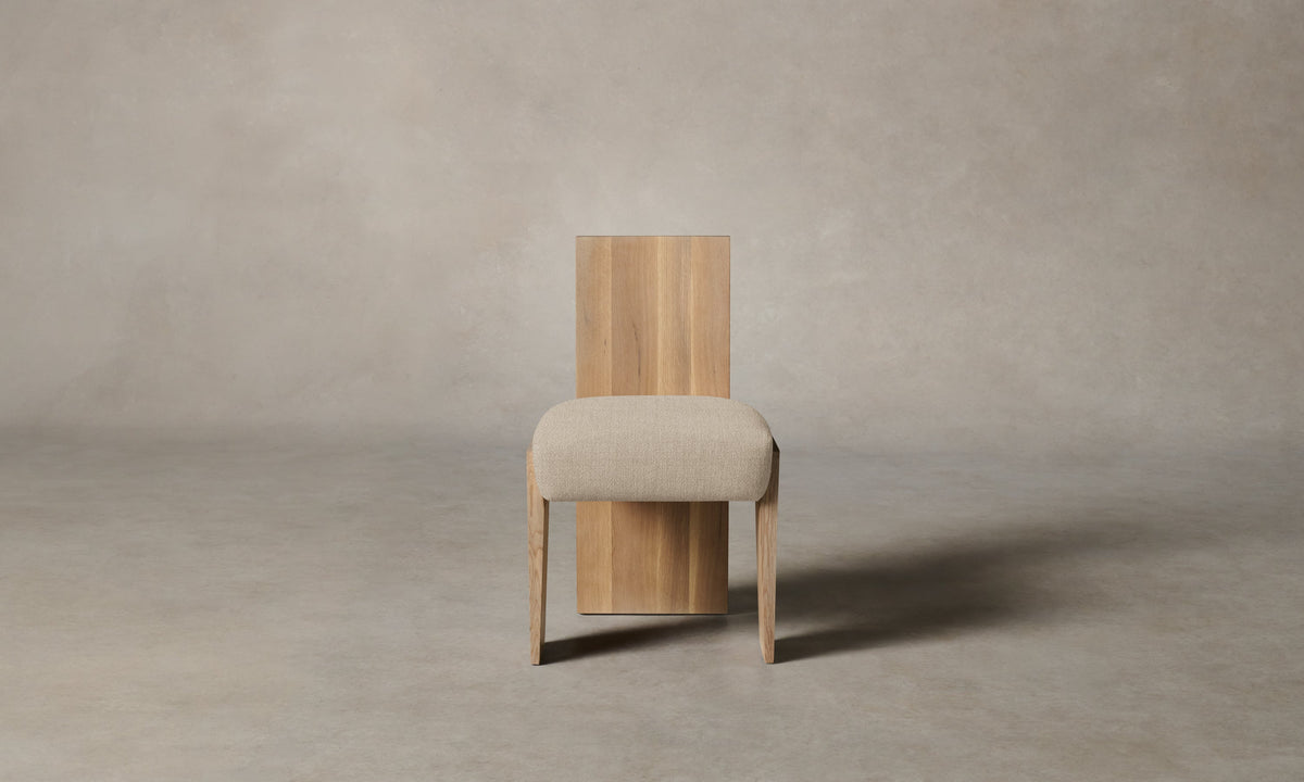 The Garrett Dining Chair - Performance Textural Weave Savanna