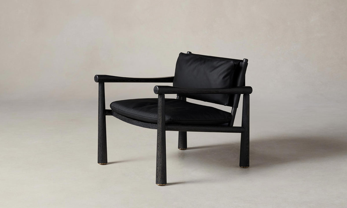 The Hyde Chair - Costa Leather Jet