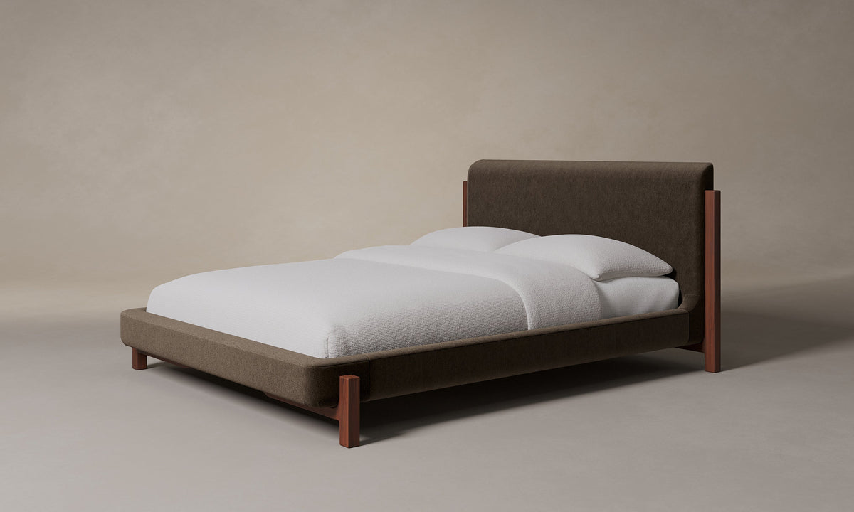 The Irene Bed - Performance Velvet Bark