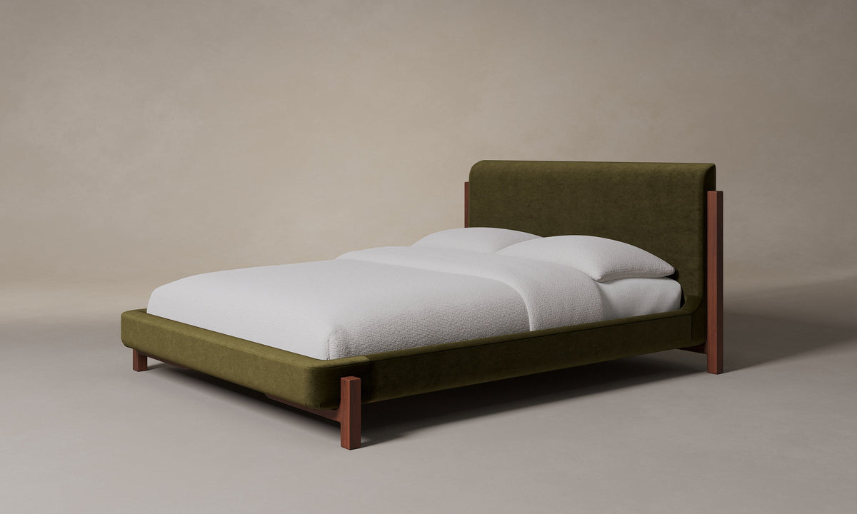 The Irene Bed - Performance Velvet Olive
