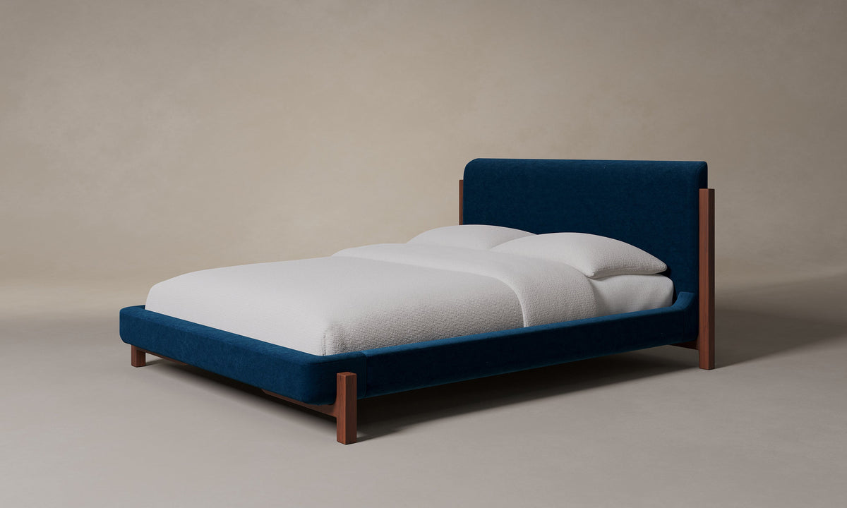 The Irene Bed - Performance Velvet Sapphire