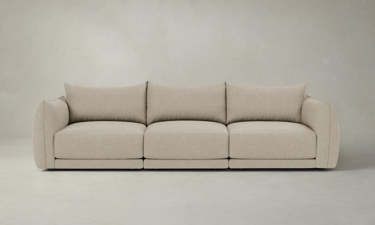 The Jones Modular Sectional - Heritage Belgian Linen Alder