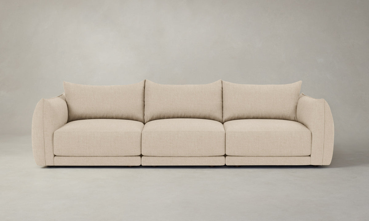 The Jones Modular Sectional - Heritage Belgian Linen Husk