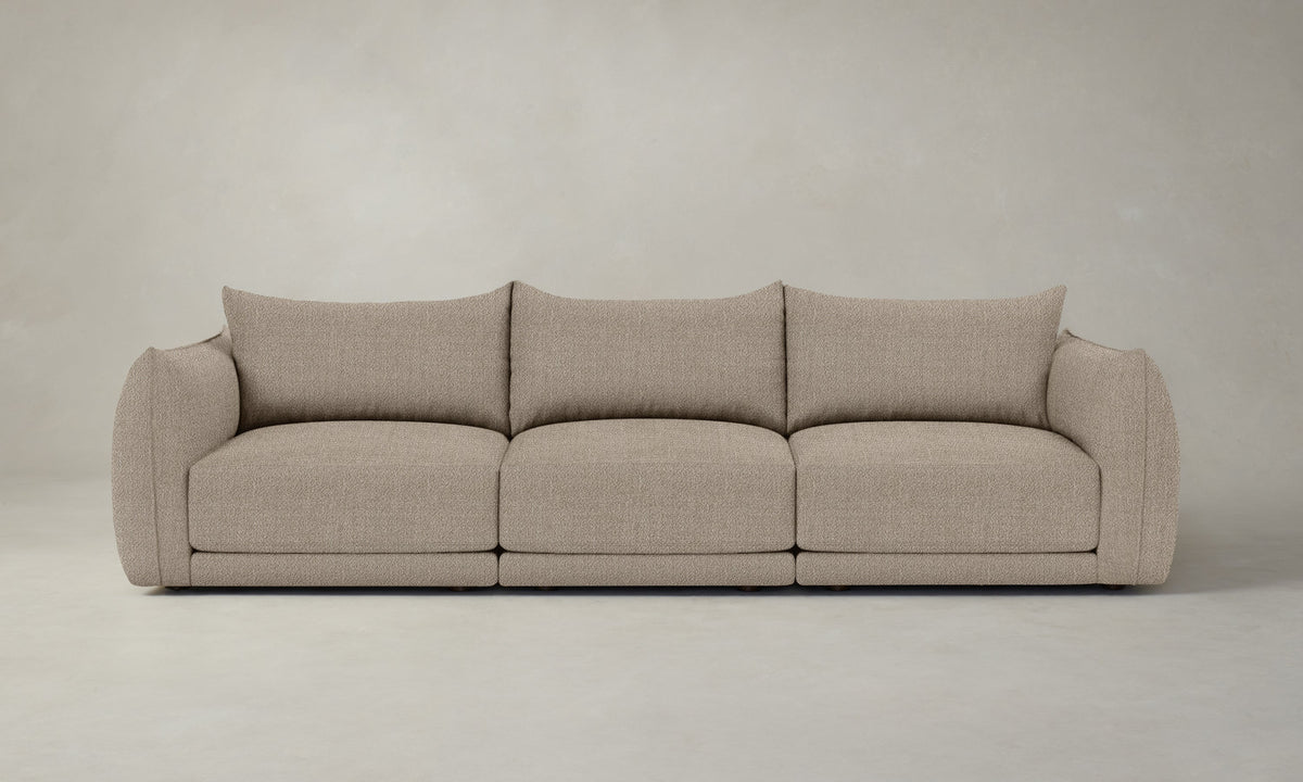 The Jones Modular Sofa - Performance Textural Weave Earthen