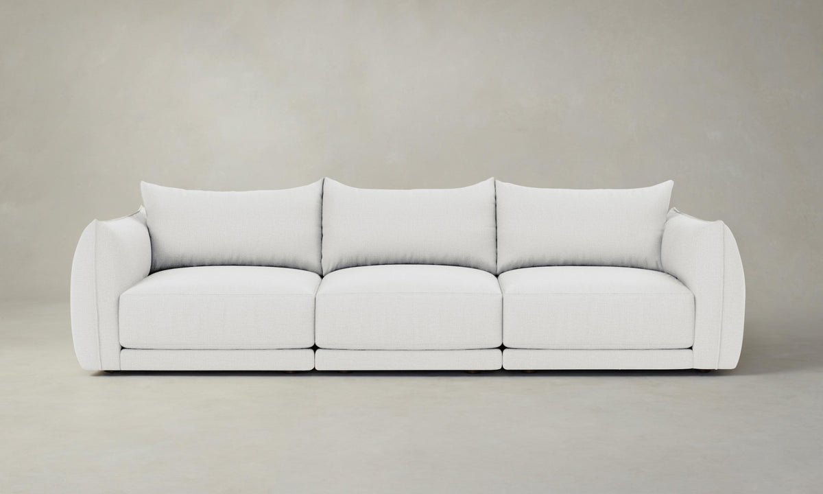 The Jones Modular Sectional - Performance Linen Weave Pure White