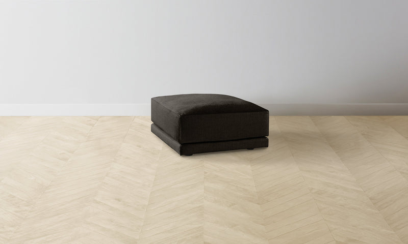 The Jones Ottoman - Performance Textural Weave Root