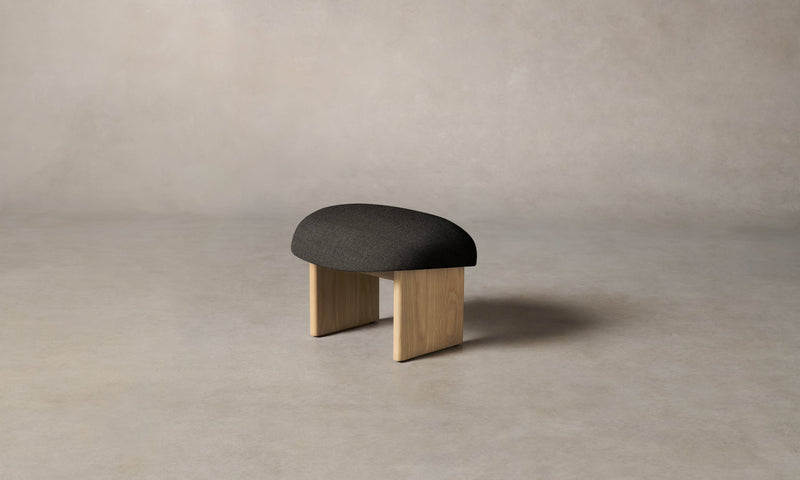 The Kenmare Ottoman - Performance Textural Weave Root