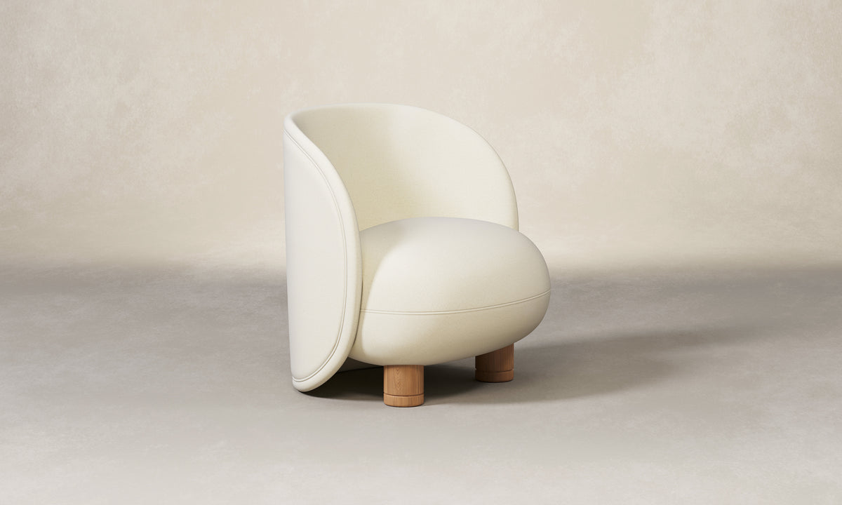 The Laight Chair - Italian Brushed Wool Vanilla