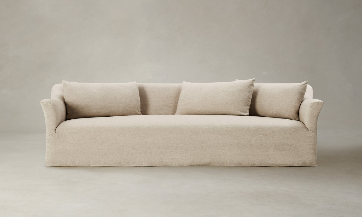 The Leonard Sofa - Performance Linen Weave Beige