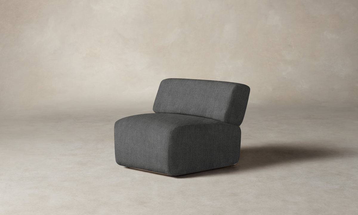 The Miles Modular Chair - Performance Tweed Smoke