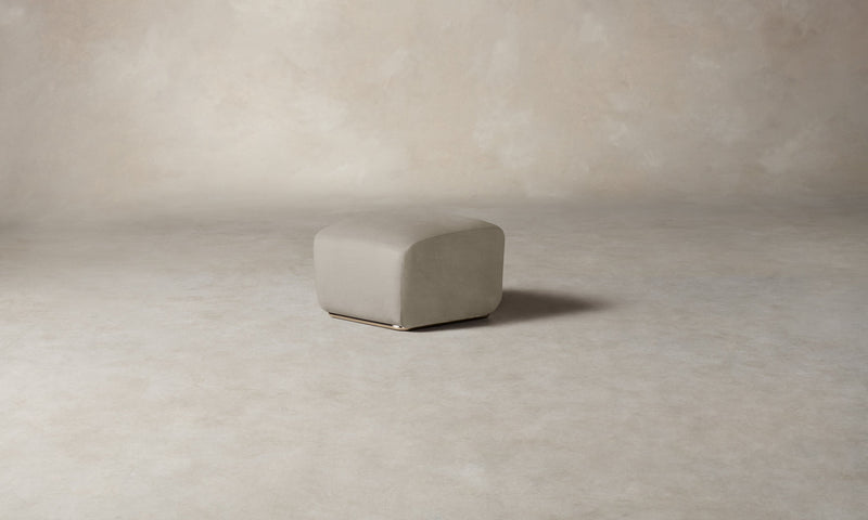 The Miles Ottoman - Nubuck Leather Sail