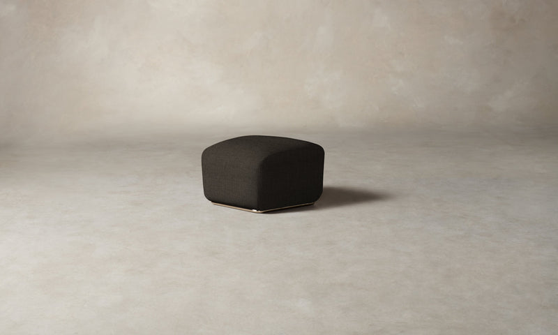 The Miles Ottoman - Performance Textural Weave Root