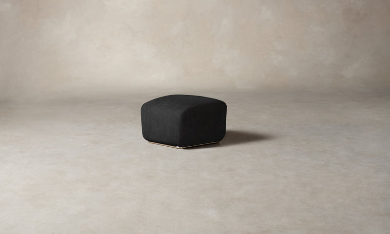 The Miles Ottoman - Performance Tweed Char