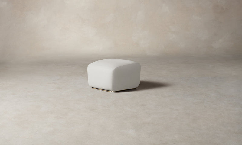 The Miles Ottoman - Performance Woven Chenille Lace