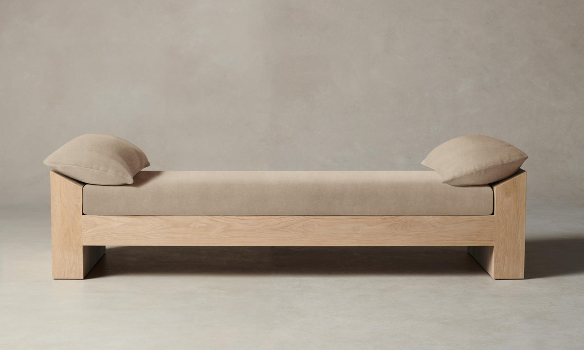 The Montauk Daybed - Performance Velvet Taupe