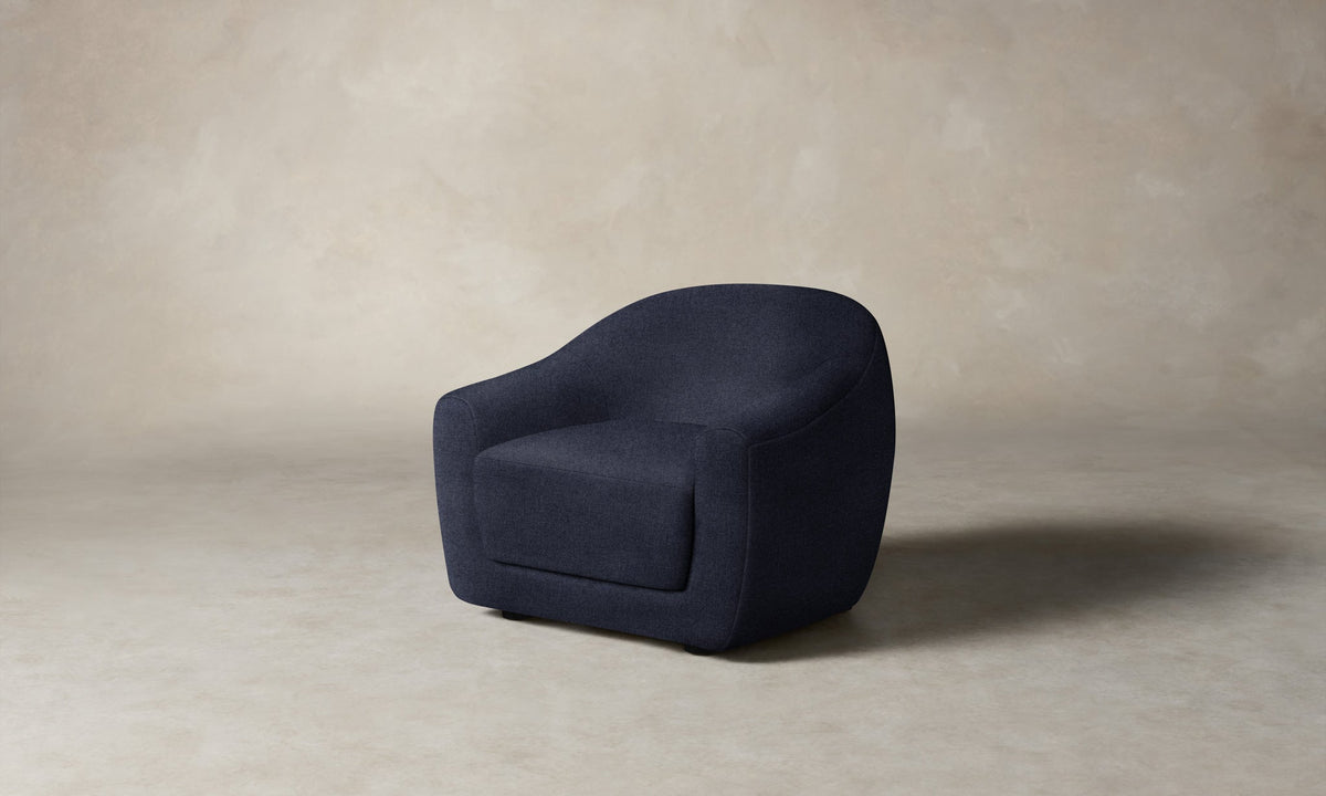 The Oliver Chair - Italian Brushed Wool Harbor