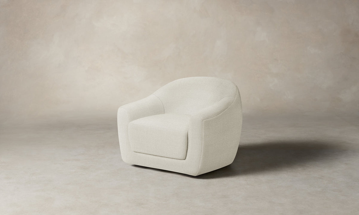 The Oliver Swivel Chair - Performance Textural Weave Wisp