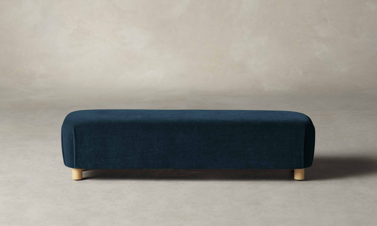 The Perry Bench - Performance Velvet Sapphire