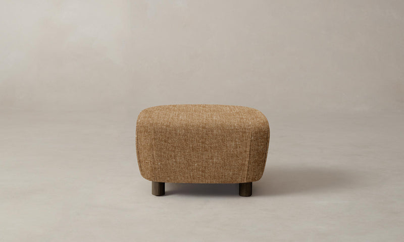 The Perry Ottoman - Heritage Belgian Linen Chai