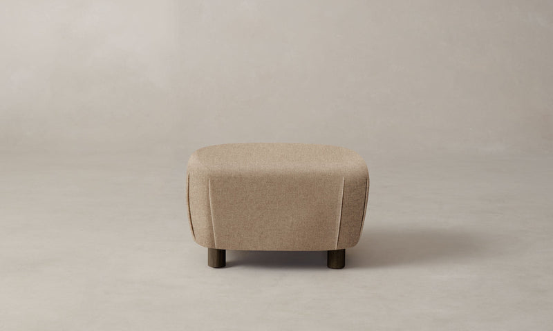 The Perry Ottoman - Italian Brushed Wool Fox