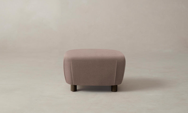 The Perry Ottoman - Mohair Peony