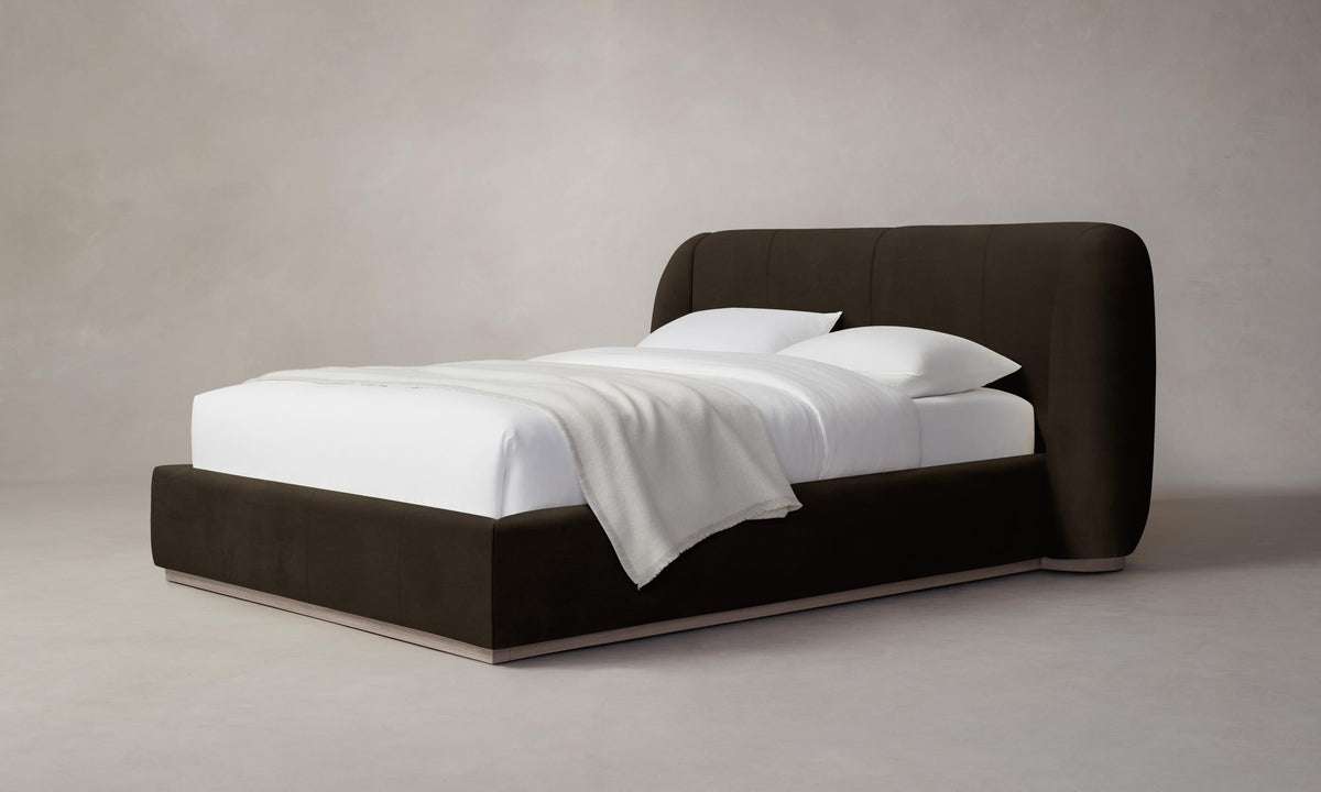 The Smith Bed - Nubuck Leather Espresso