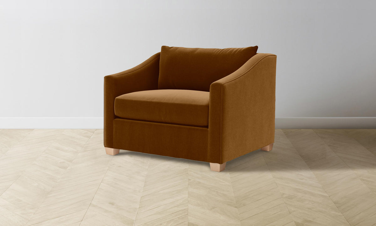 The Sullivan Chair-and-a-Half - Mohair Brown Sugar