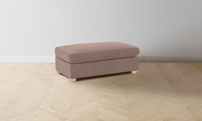 The Sullivan Ottoman - Mohair Peony