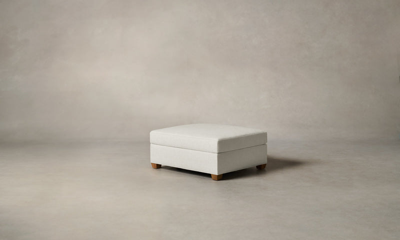 The Sullivan Ottoman - Performance Textural Weave Wisp
