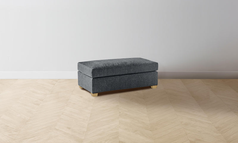 The Sullivan Ottoman - Performance Tweed Smoke