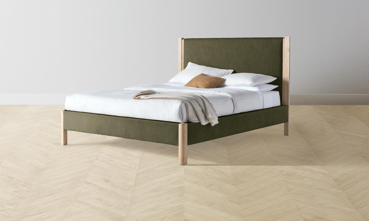 The Thompson Bed - Mohair Moss