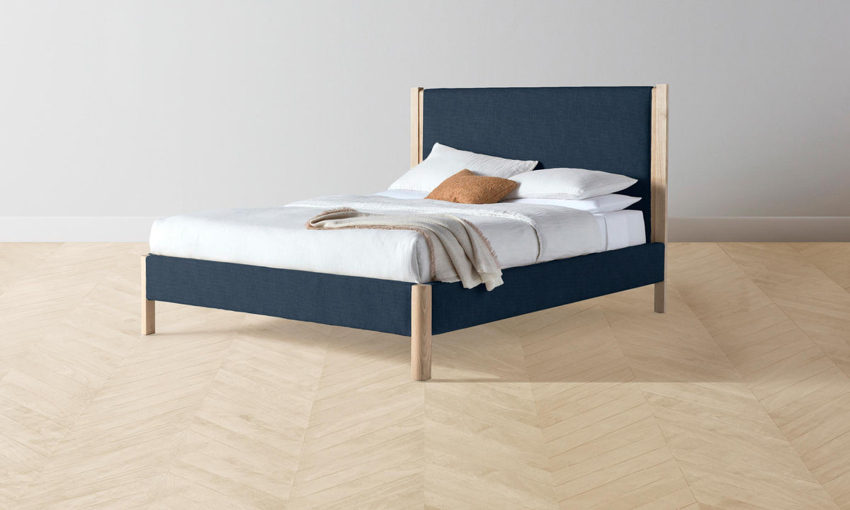 The Thompson Bed - Performance Linen Weave Bay