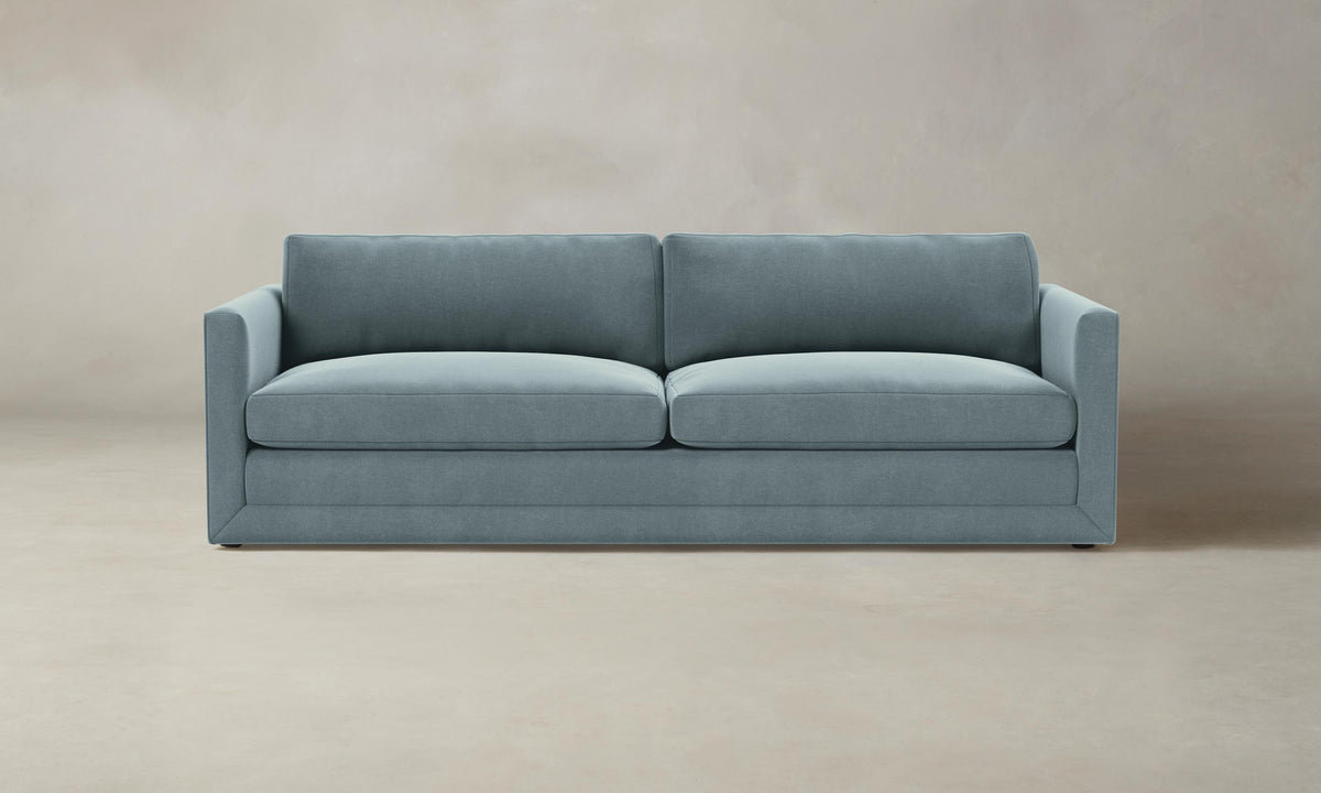 The Warren Sectional - Mohair Slate Blue